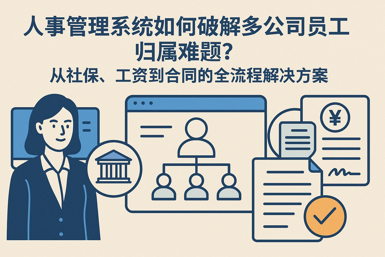 人事管理系统如何破解多公司员工归属难题？从社保、工资到合同的全流程解决方案
