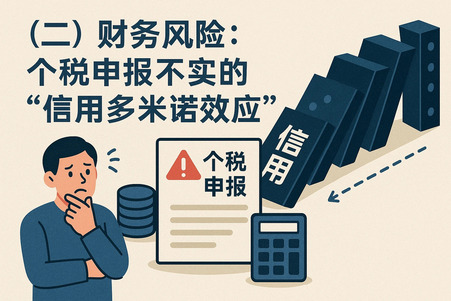 （二）财务风险：个税申报不实的“信用多米诺效应”
