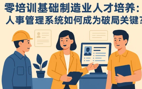 零培训基础制造业人才培养：人事管理系统如何成为破局关键？