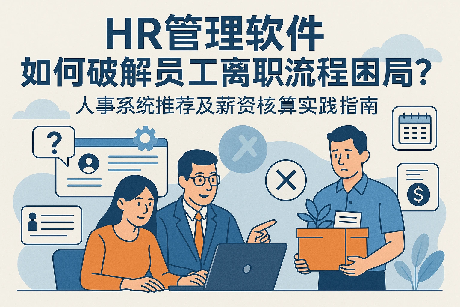 HR管理软件如何破解员工离职流程困局？人事系统推荐及薪资核算实践指南
