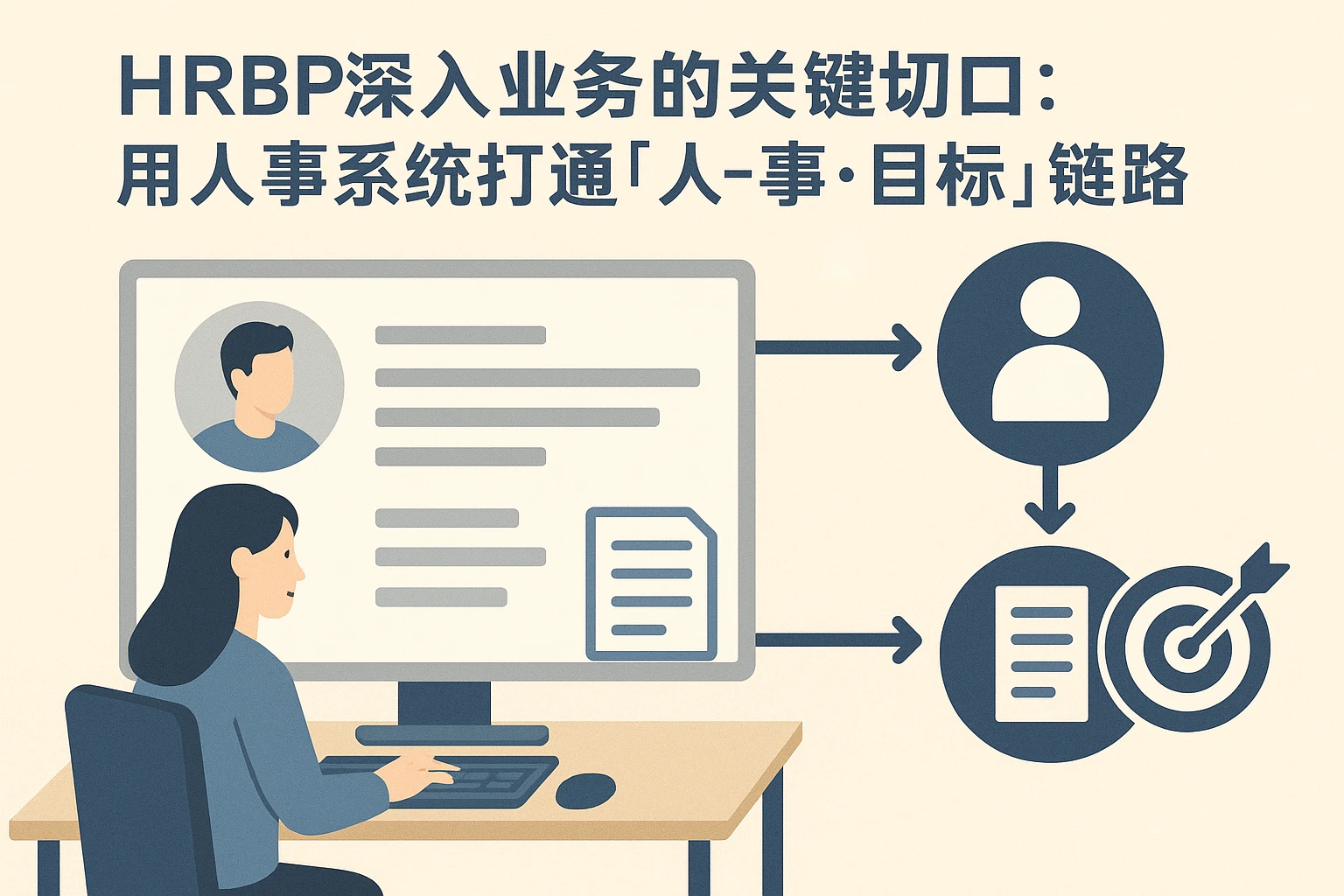 HRBP深入业务的关键切口：用人事系统打通「人-事-目标」链路