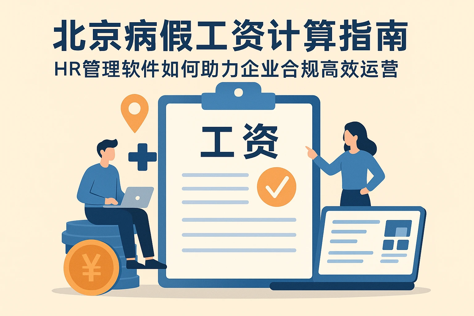 北京病假工资计算指南：HR管理软件如何助力企业合规高效运营