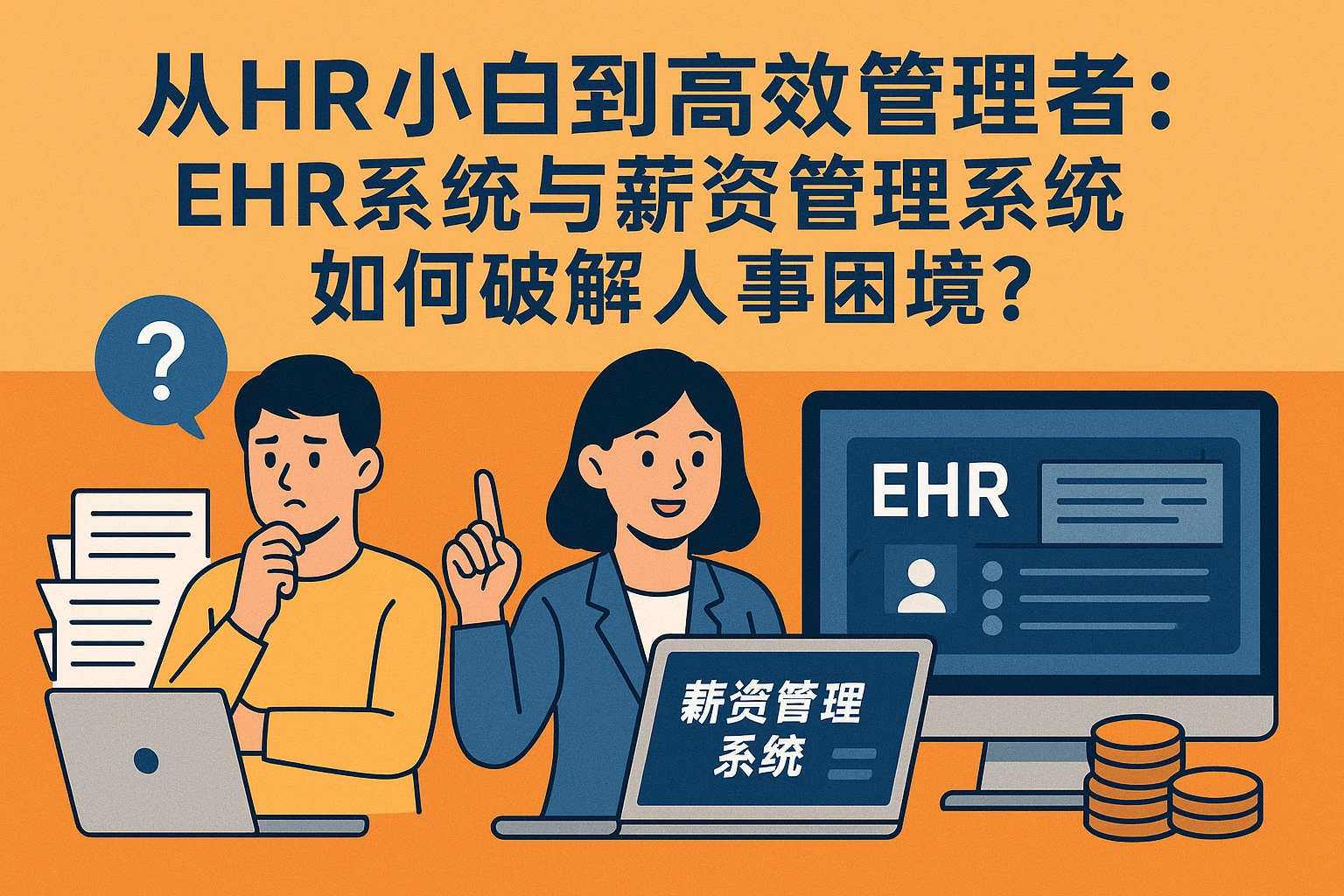 从HR小白到高效管理者：EHR系统与薪资管理系统如何破解人事困境？