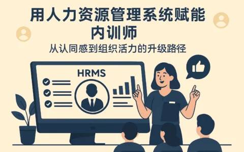 用人力资源管理系统赋能内训师：从认同感到组织活力的升级路径
