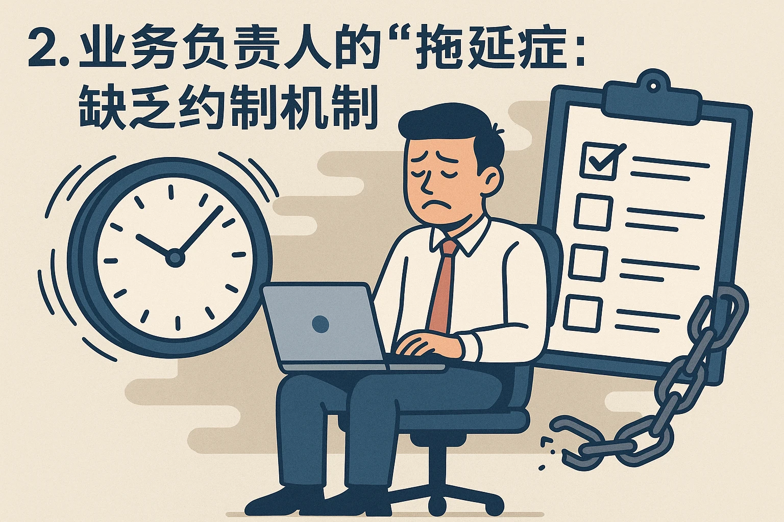 2. 业务负责人的“拖延症”：缺乏约束机制