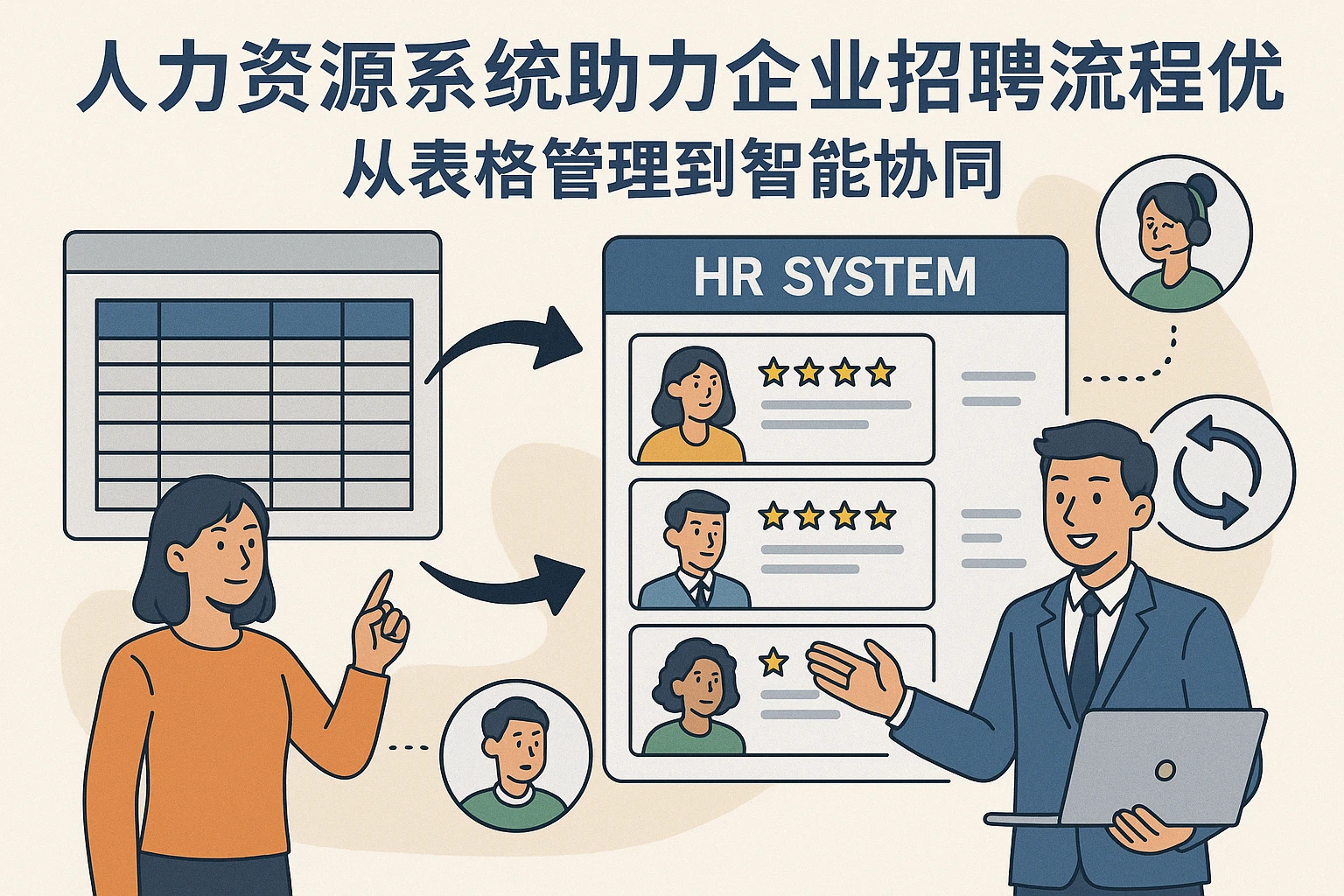 人力资源系统助力企业招聘流程优化：从表格管理到智能协同