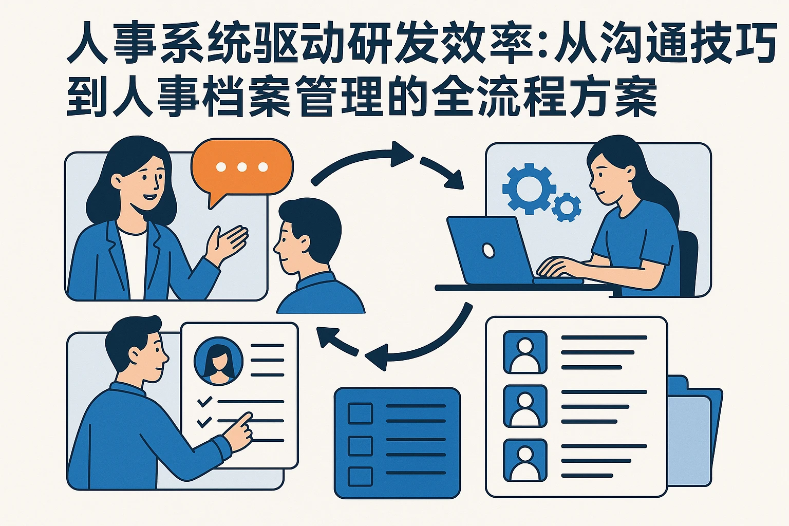 人事系统驱动研发效率：从沟通技巧到人事档案管理的全流程方案