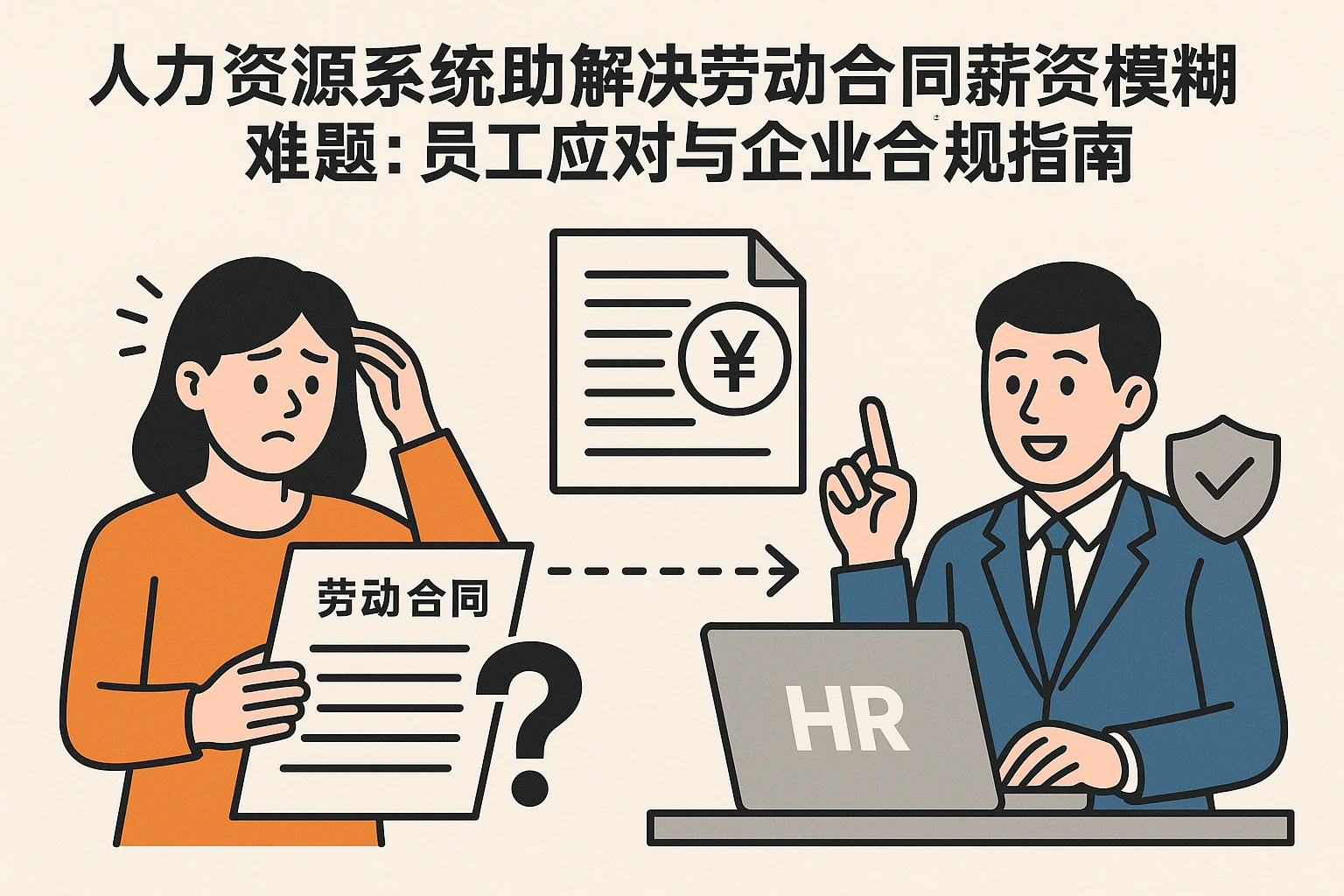 人力资源系统助力解决劳动合同薪资模糊难题：员工应对与企业合规指南