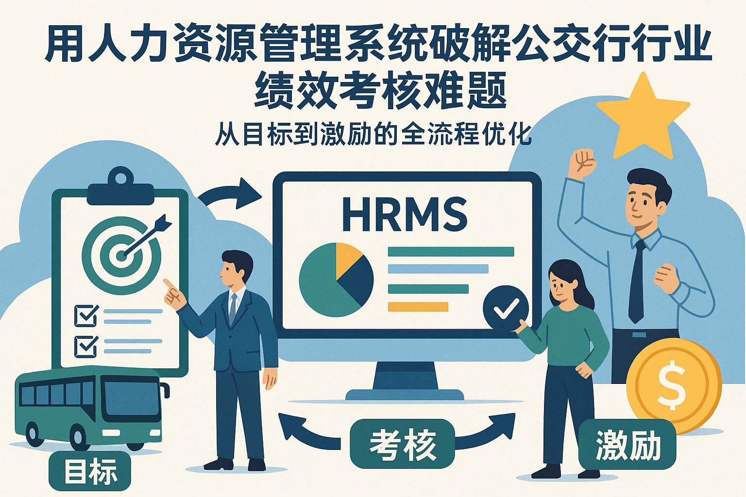 用人力资源管理系统破解公交行业绩效考核难题：从目标到激励的全流程优化