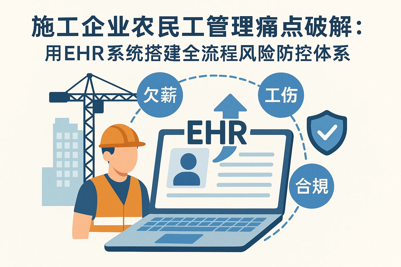 施工企业农民工管理痛点破解：用EHR系统搭建全流程风险防控体系