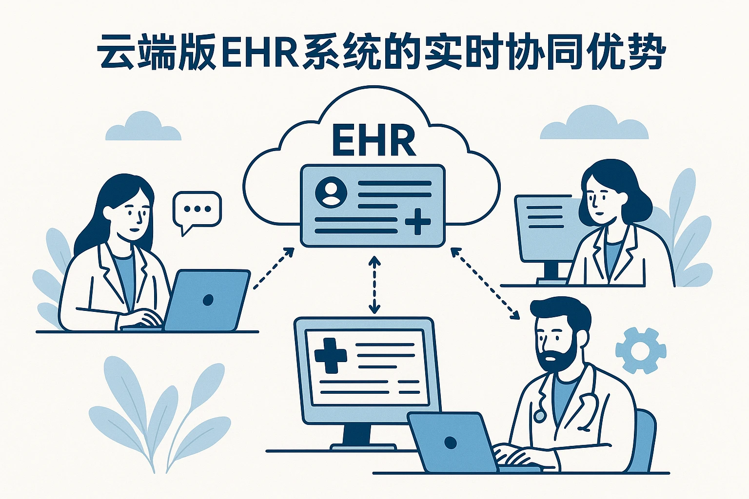 2. 云端版EHR系统的实时协同优势