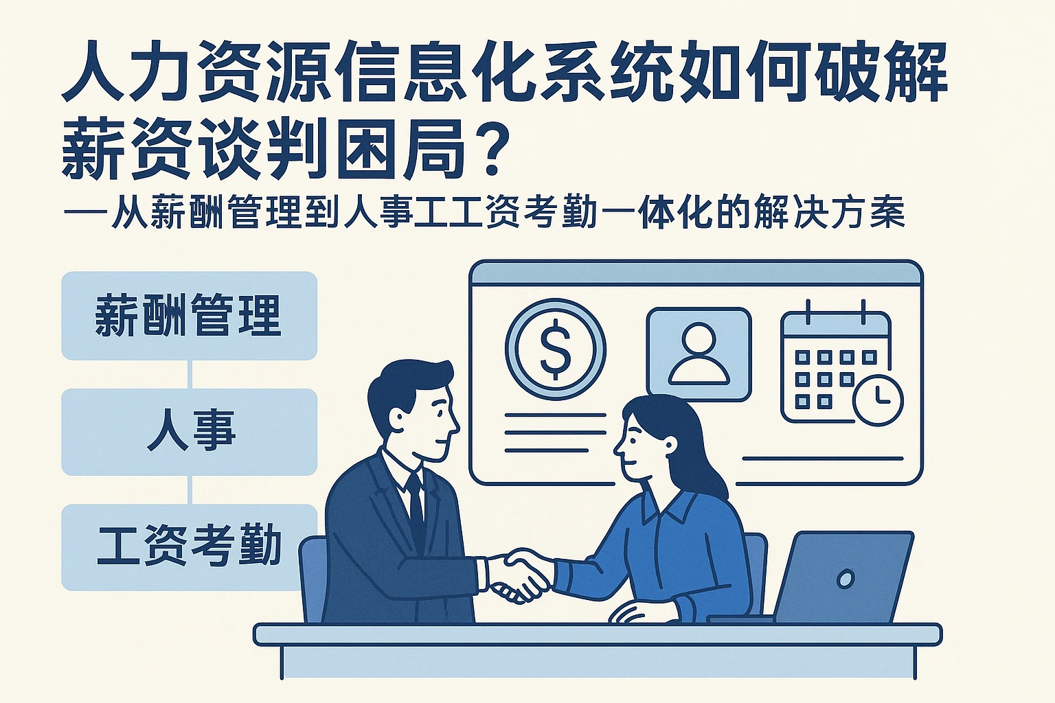 人力资源信息化系统如何破解薪资谈判困局？——从薪酬管理到人事工资考勤一体化的解决方案