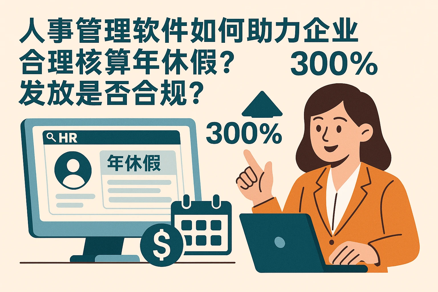 人事管理软件如何助力企业合理核算年休假？300%发放是否合规？