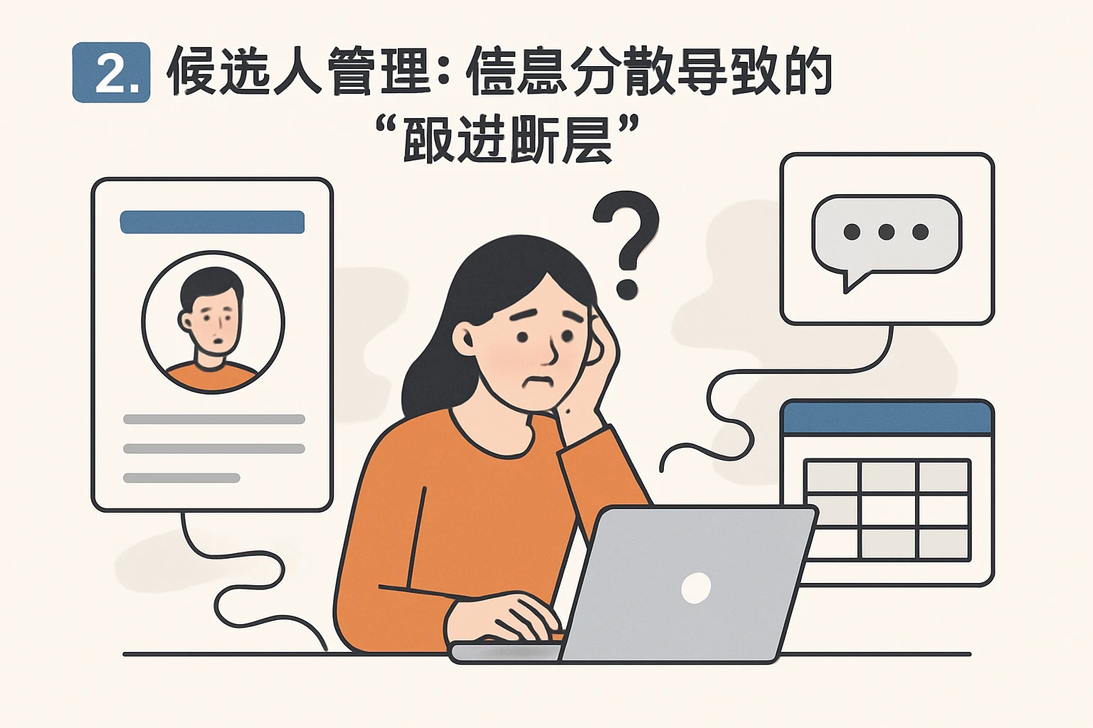 2. 候选人管理：信息分散导致的