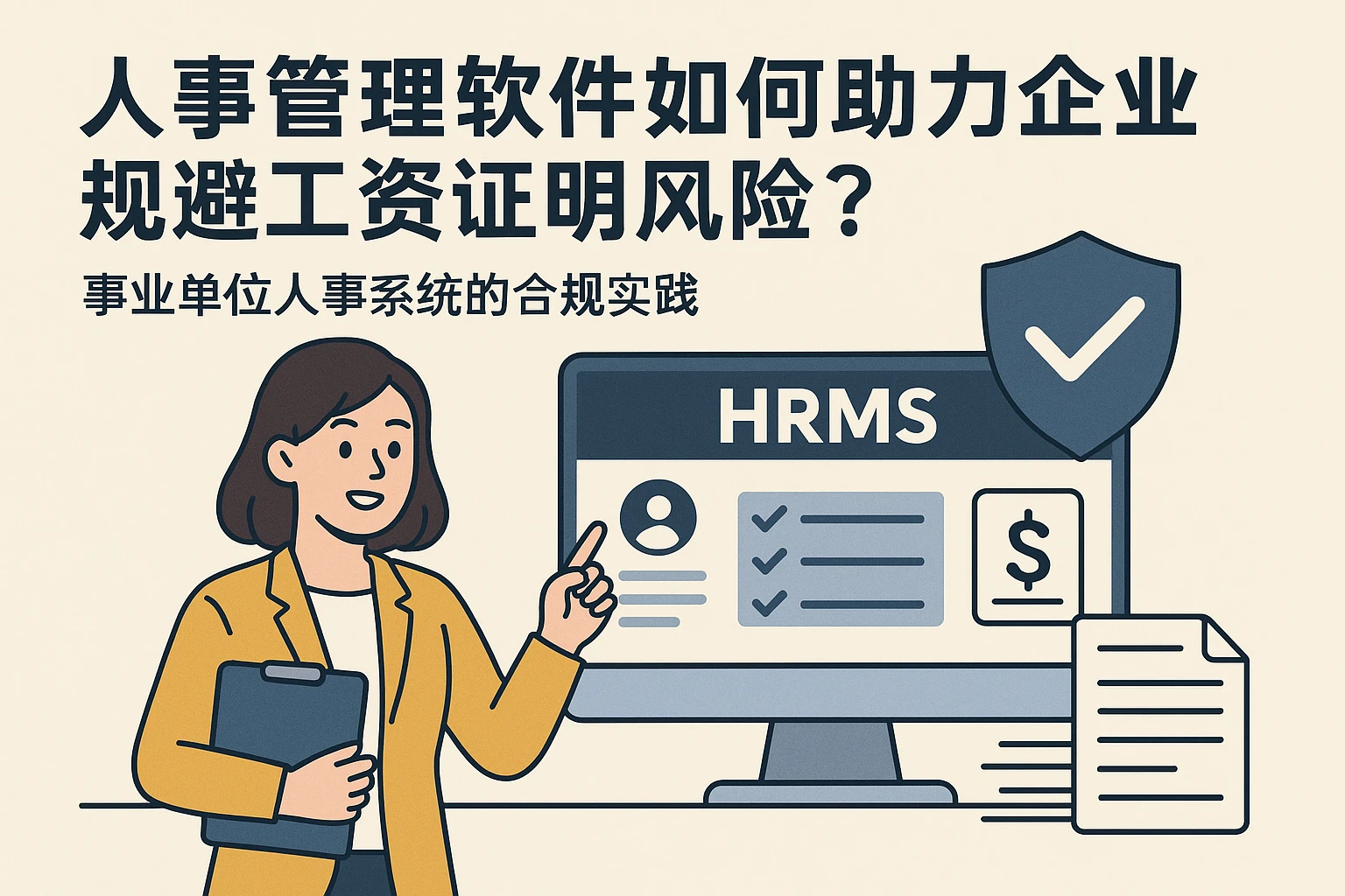 人事管理软件如何助力企业规避工资证明风险？事业单位人事系统的合规实践