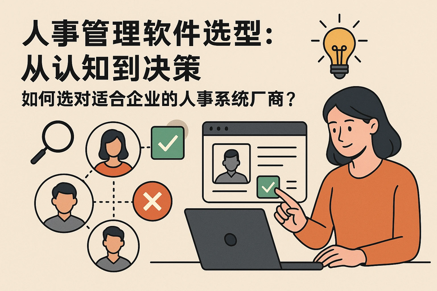 人事管理软件选型：从认知到决策，如何选对适合企业的人事系统厂商？