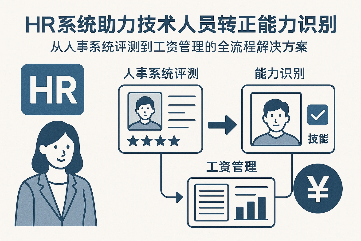 HR系统助力技术人员转正能力识别：从人事系统评测到工资管理的全流程解决方案