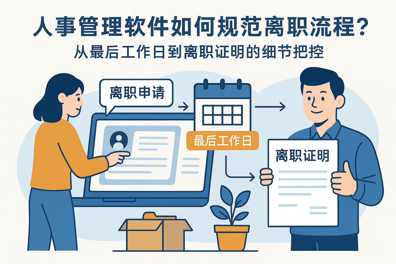人事管理软件如何规范离职流程？从最后工作日到离职证明的细节把控