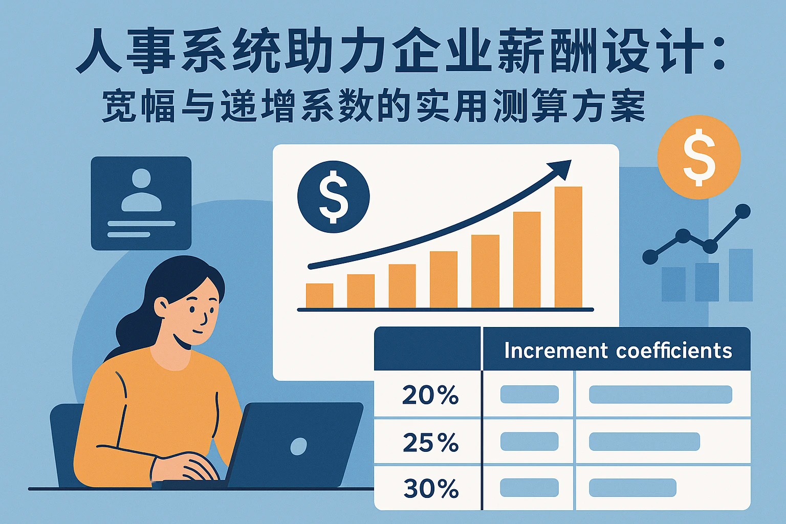 人事系统助力企业薪酬设计：宽幅与递增系数的实用测算方案