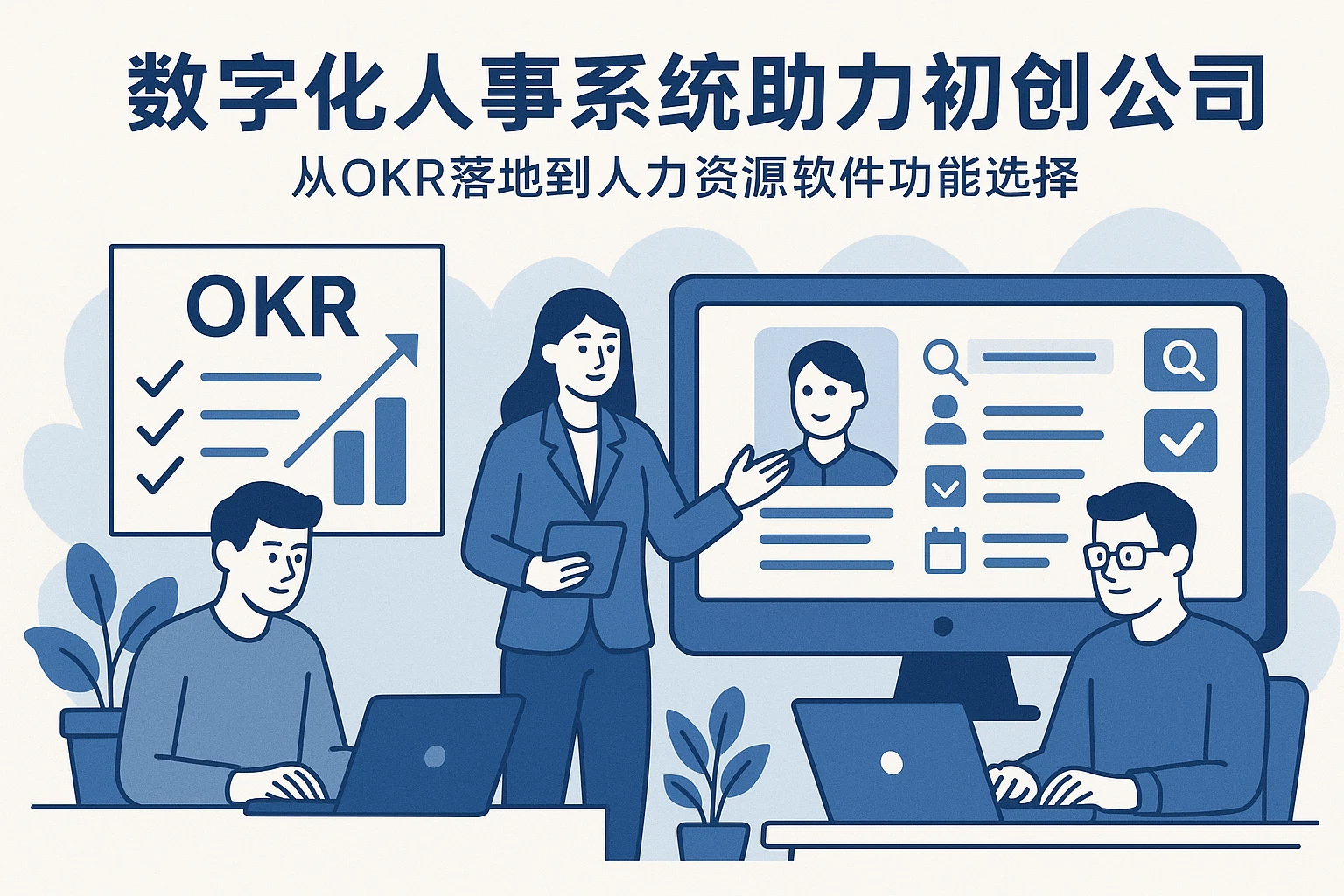 数字化人事系统助力初创公司：从OKR落地到人力资源软件功能选择