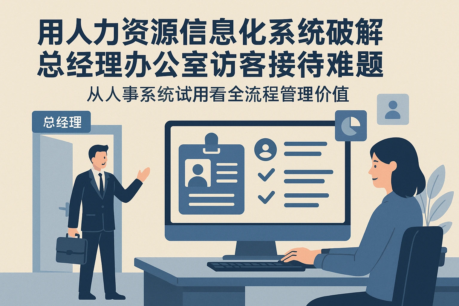 用人力资源信息化系统破解总经理办公室访客接待难题——从人事系统试用看全流程管理价值