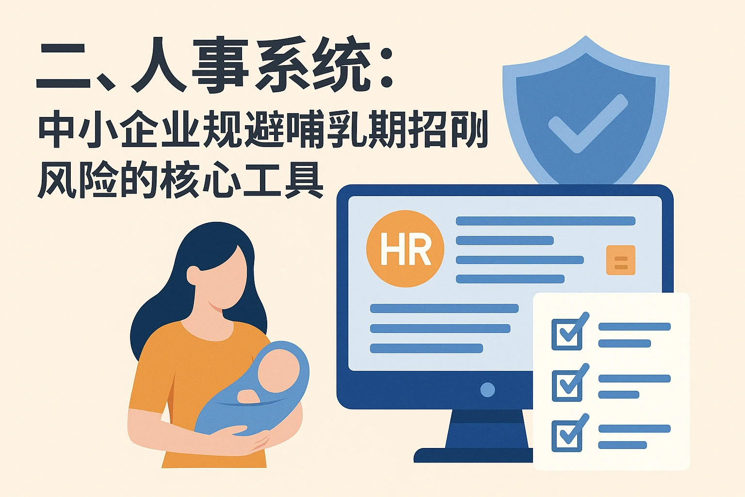 二、人事系统：中小企业规避哺乳期招聘风险的核心工具