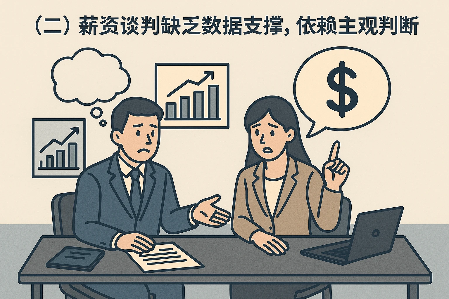 （二）薪资谈判缺乏数据支撑，依赖主观判断