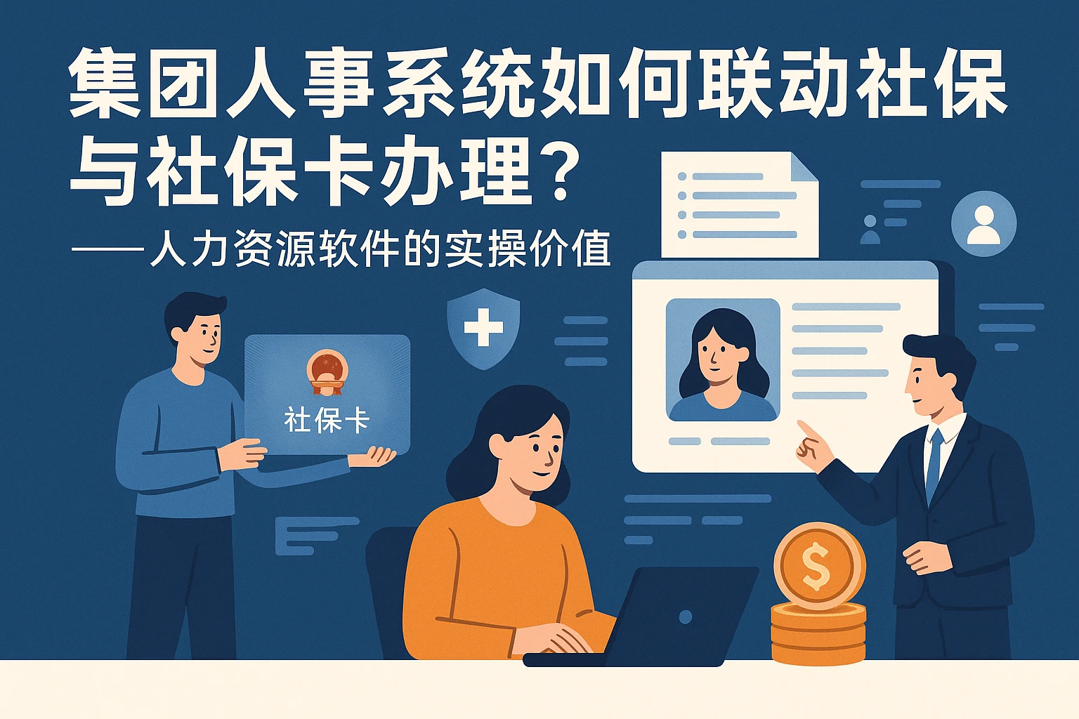 集团人事系统如何联动社保与社保卡办理？人力资源软件的实操价值
