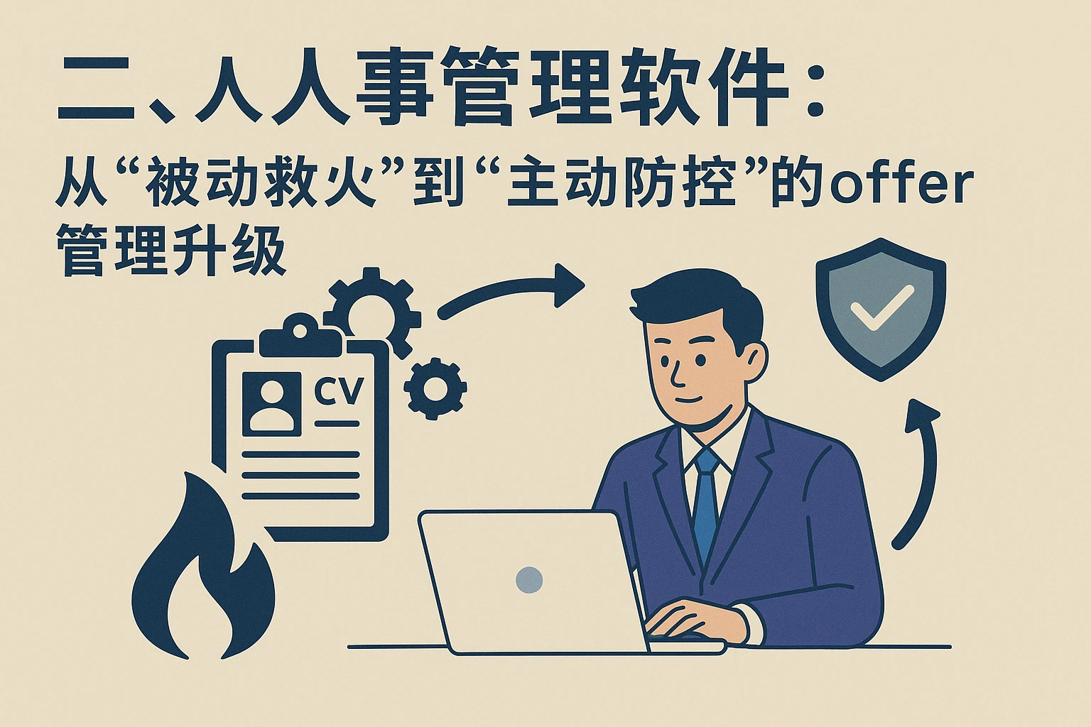 二、人事管理软件：从“被动救火”到“主动防控”的offer管理升级
