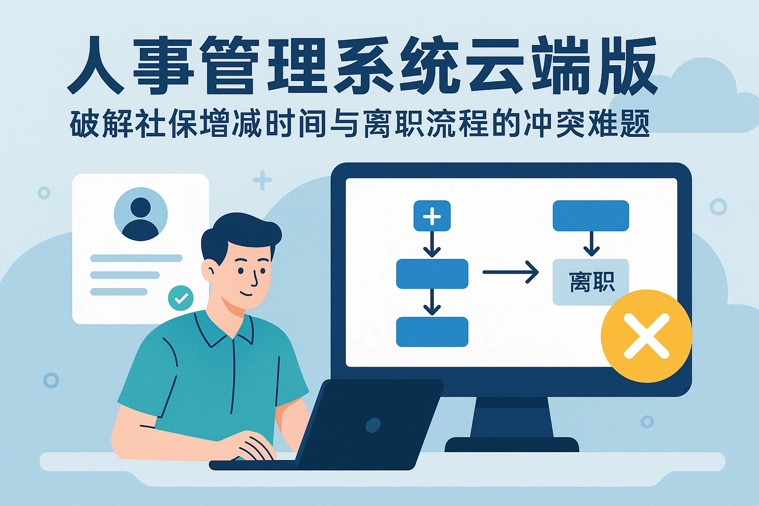 人事管理系统云端版：破解社保增减时间与离职流程的冲突难题