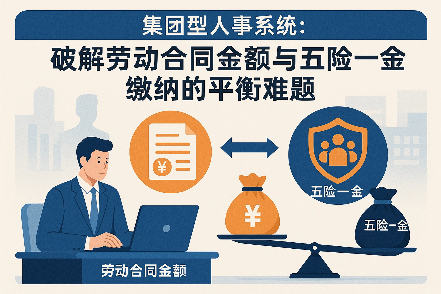 集团型人事系统：破解劳动合同金额与五险一金缴纳的平衡难题