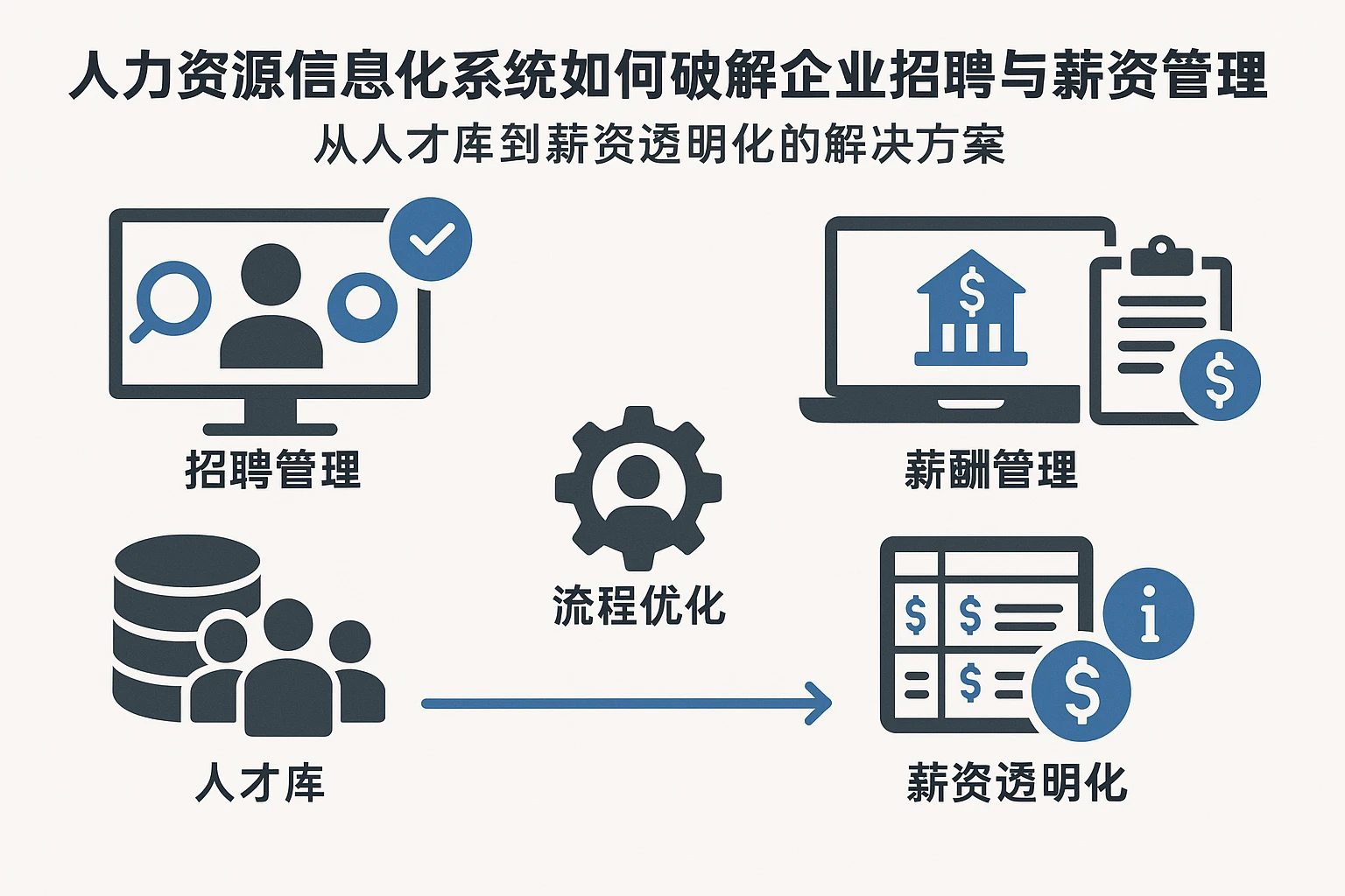 人力资源信息化系统如何破解企业招聘与薪资管理痛点？从人才库到薪资透明化的解决方案