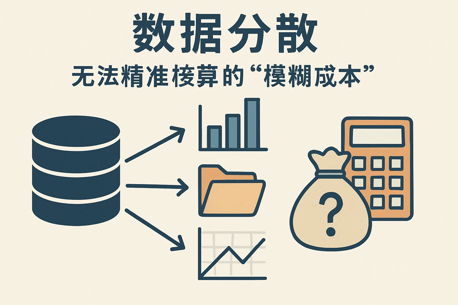 2. 数据分散：无法精准核算的“模糊成本”