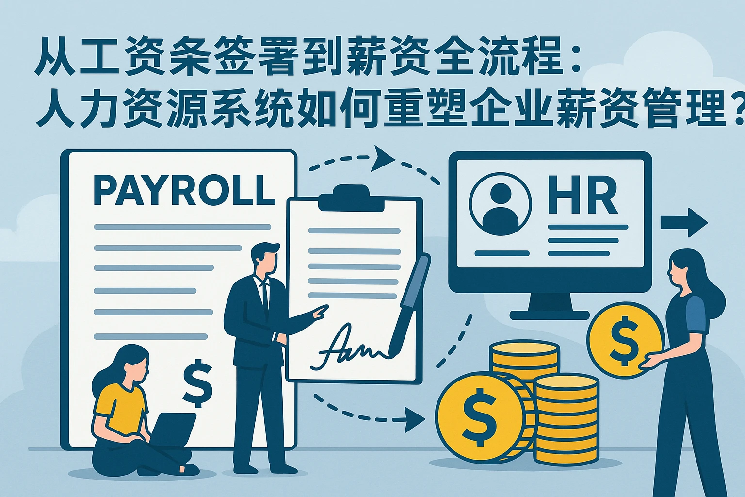 从工资条签署到薪资全流程：人力资源系统如何重塑企业薪资管理？