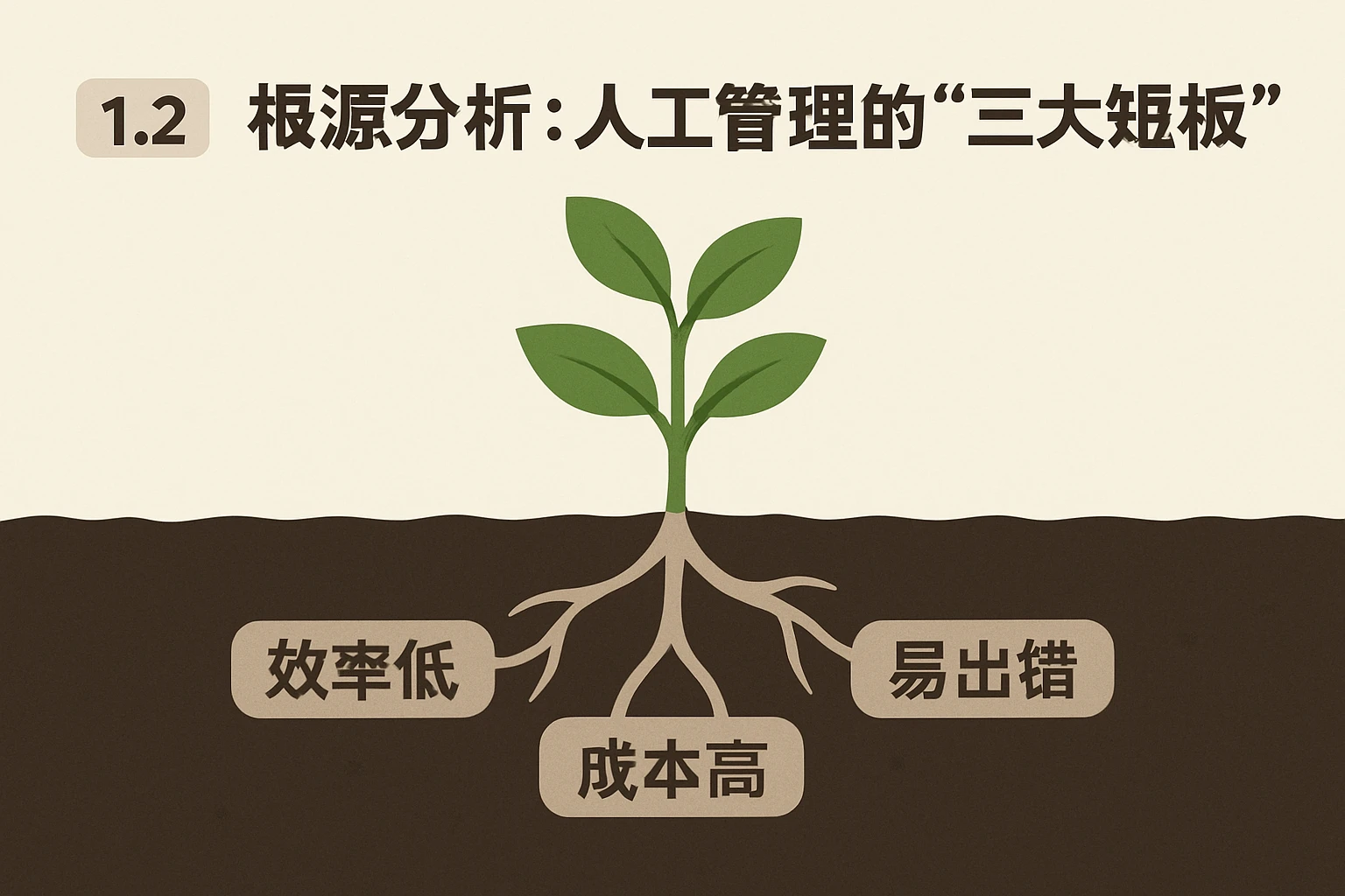 1.2 根源分析：人工管理的“三大短板”