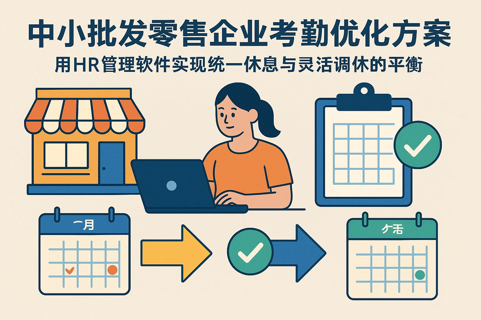 中小批发零售企业考勤优化方案：用HR管理软件实现统一休息与灵活调休的平衡