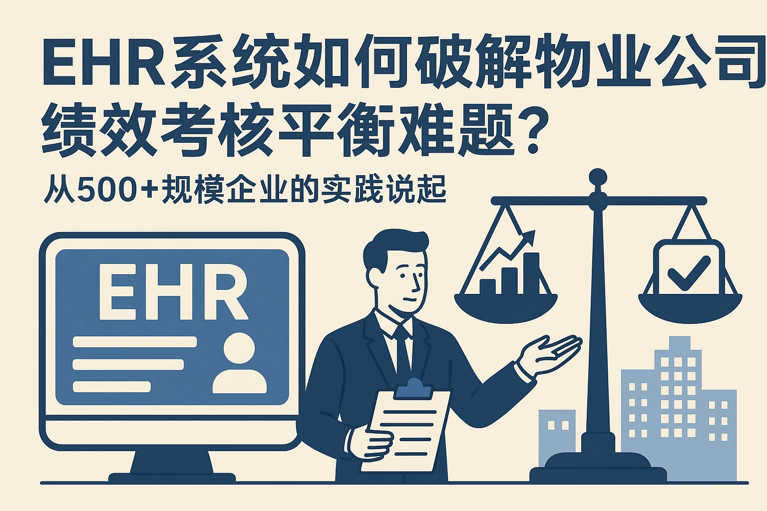 EHR系统如何破解物业公司绩效考核平衡难题？——从500+规模企业的实践说起