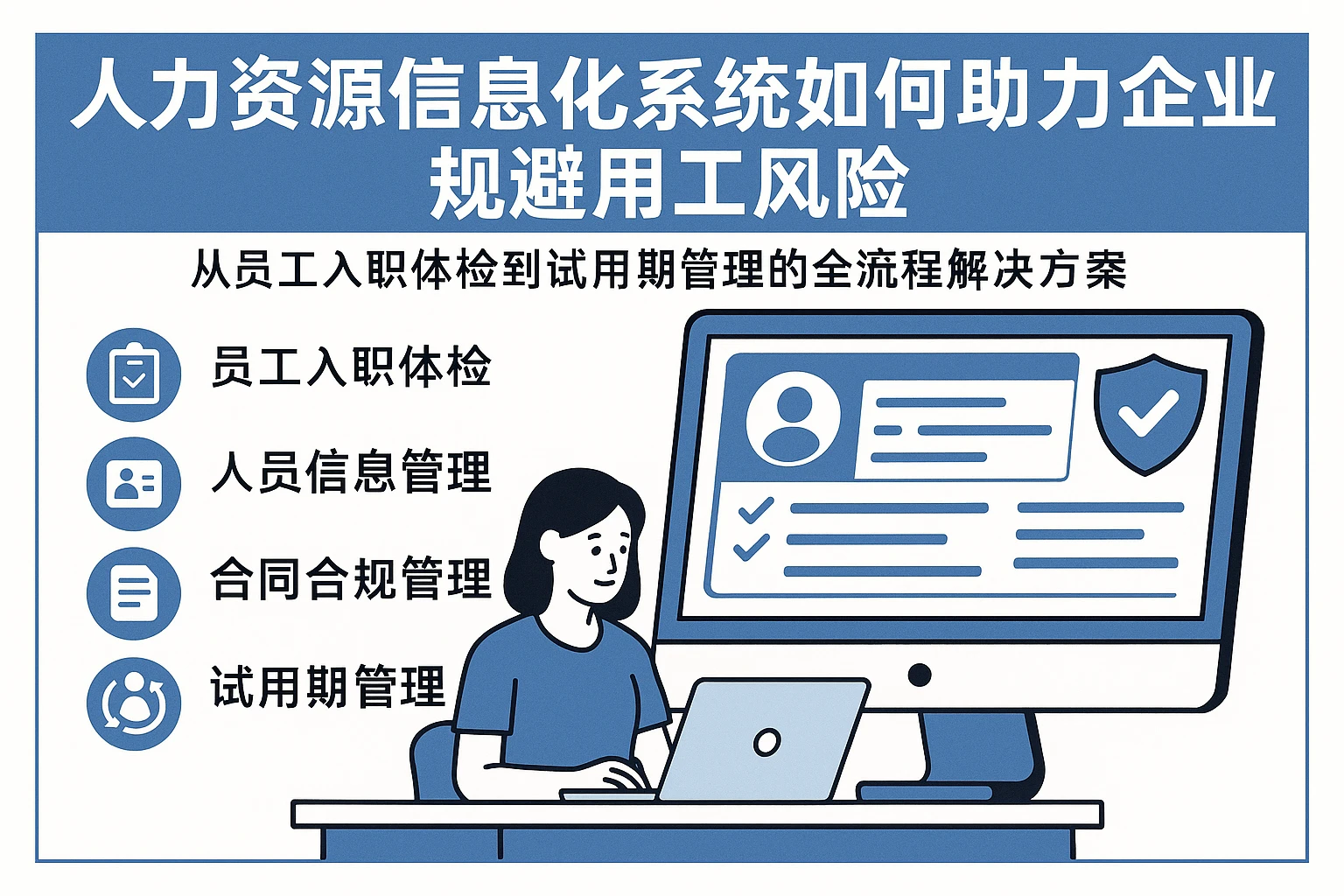 人力资源信息化系统如何助力企业规避用工风险——从员工入职体检到试用期管理的全流程解决方案