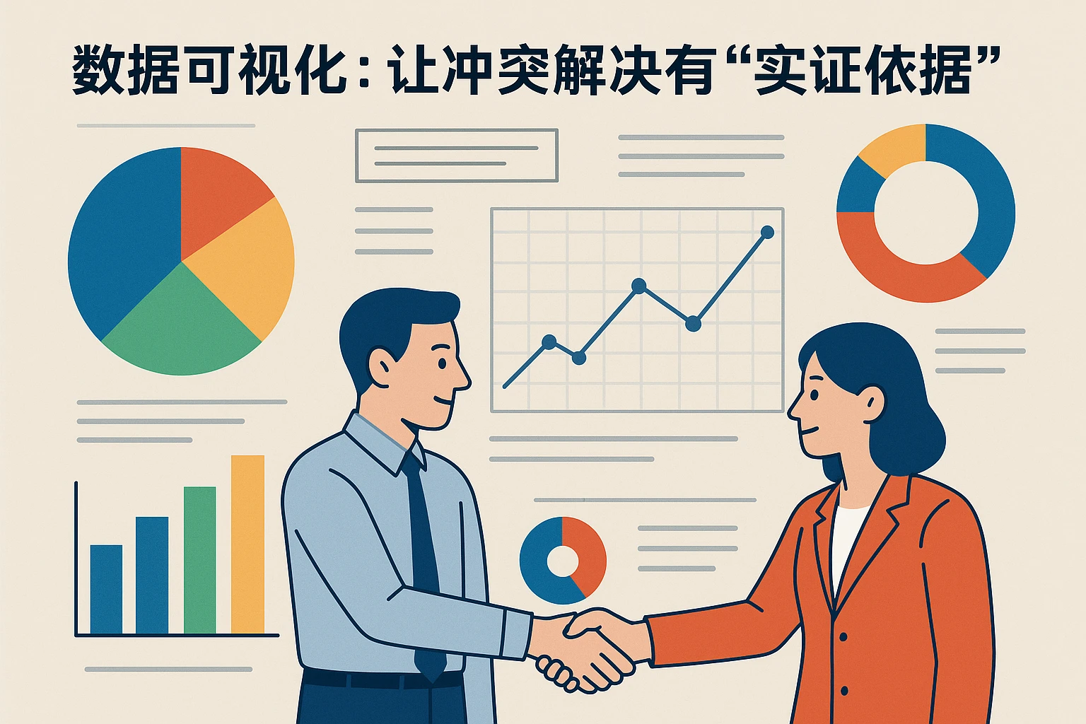 2. 数据可视化：让冲突解决有“实证依据”