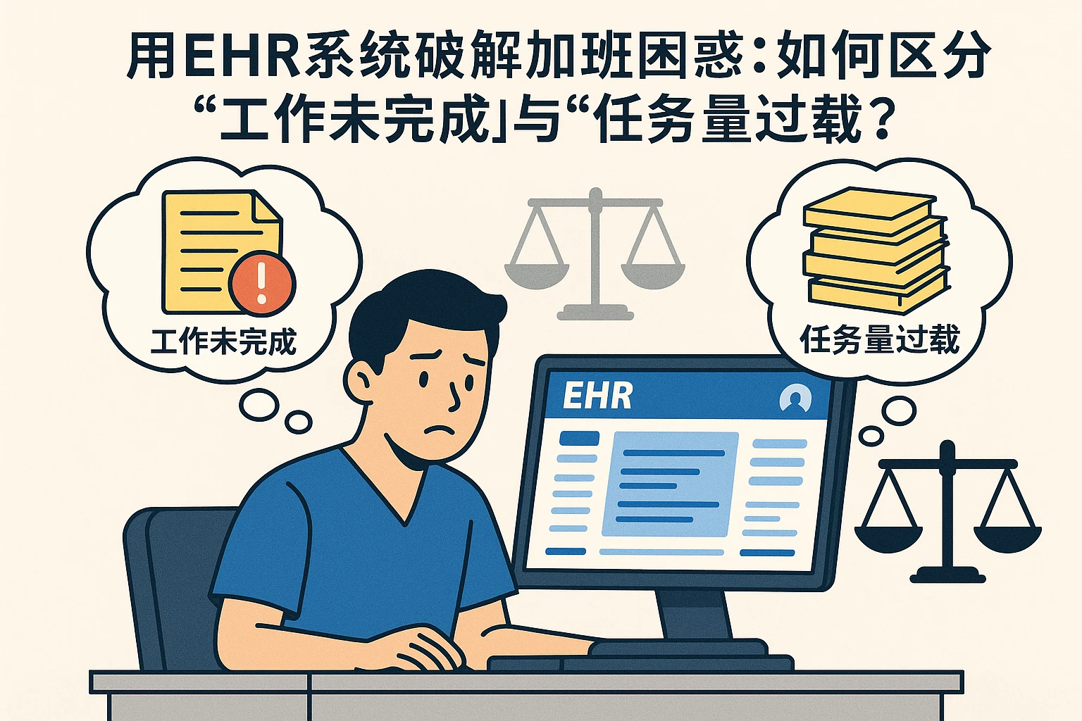 用EHR系统破解加班困惑：如何区分“工作未完成”与“任务量过载”？