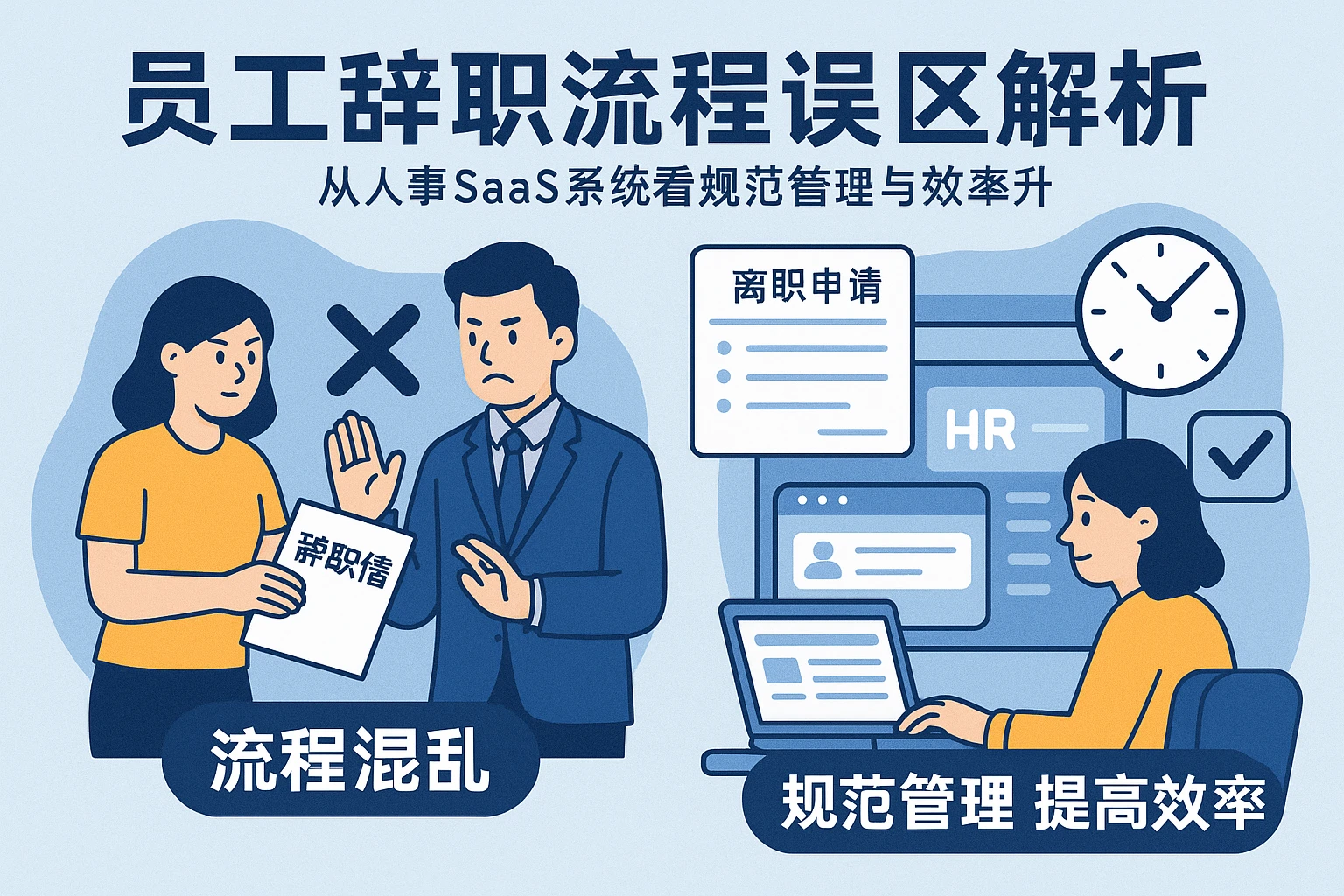 员工辞职流程误区解析：从人事SaaS系统看规范管理与效率提升