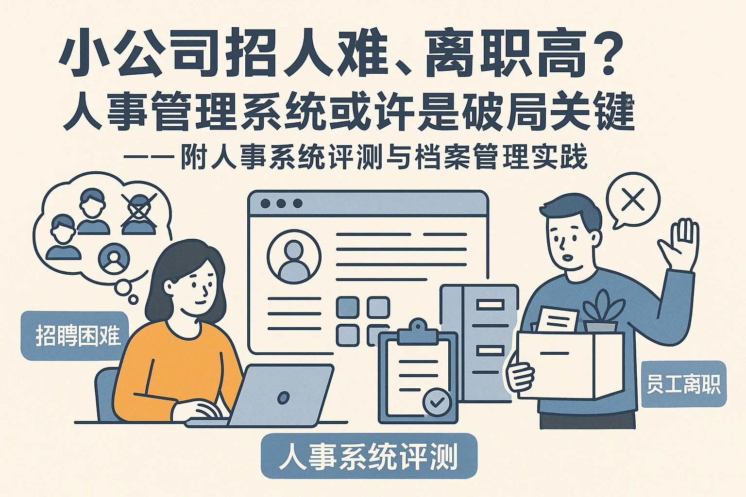 小公司招人难、离职高？人事管理系统或许是破局关键——附人事系统评测与档案管理实践