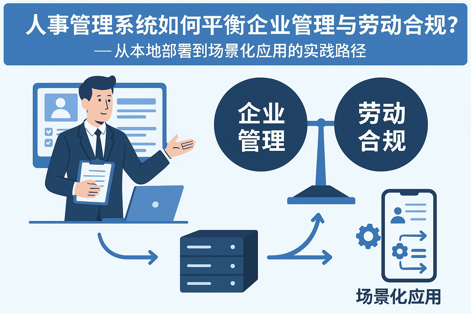 人事管理系统如何平衡企业管理与劳动合规？——从本地部署到场景化应用的实践路径