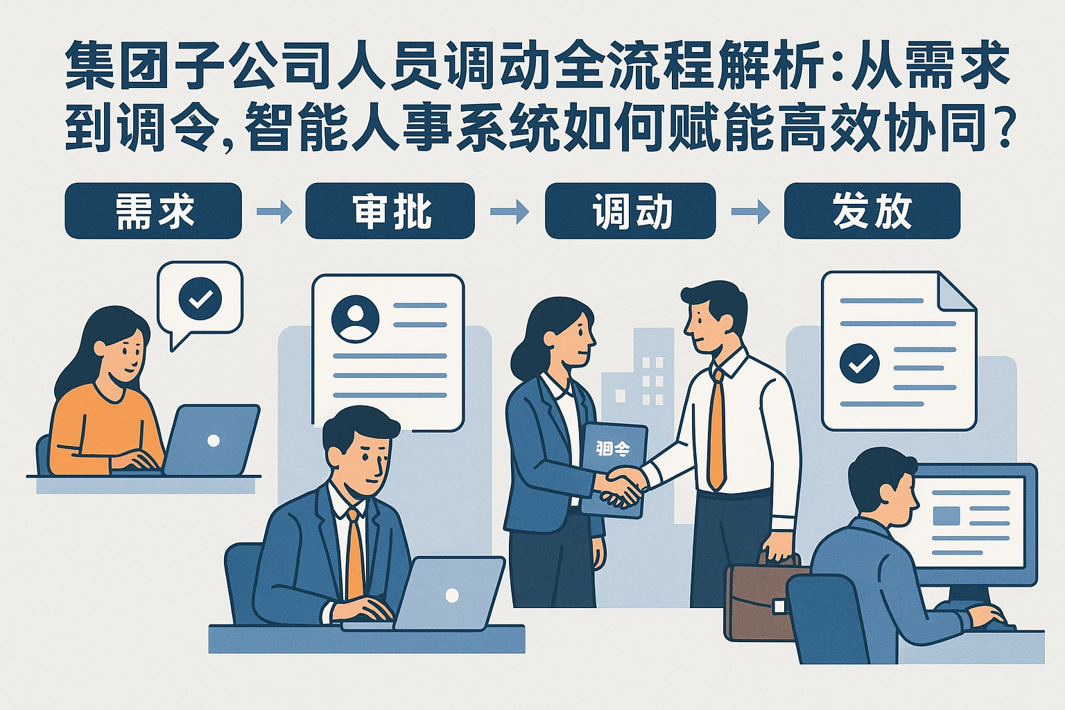 集团子公司人员调动全流程解析：从需求到调令，智能人事系统如何赋能高效协同？