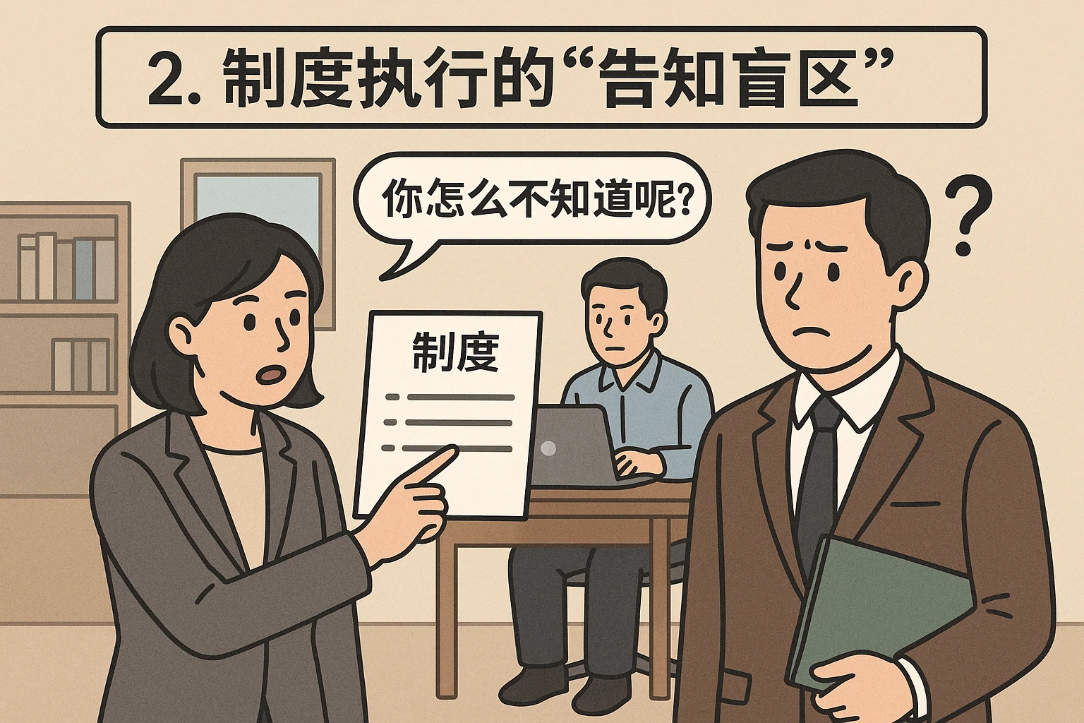 2. 制度执行的“告知盲区”