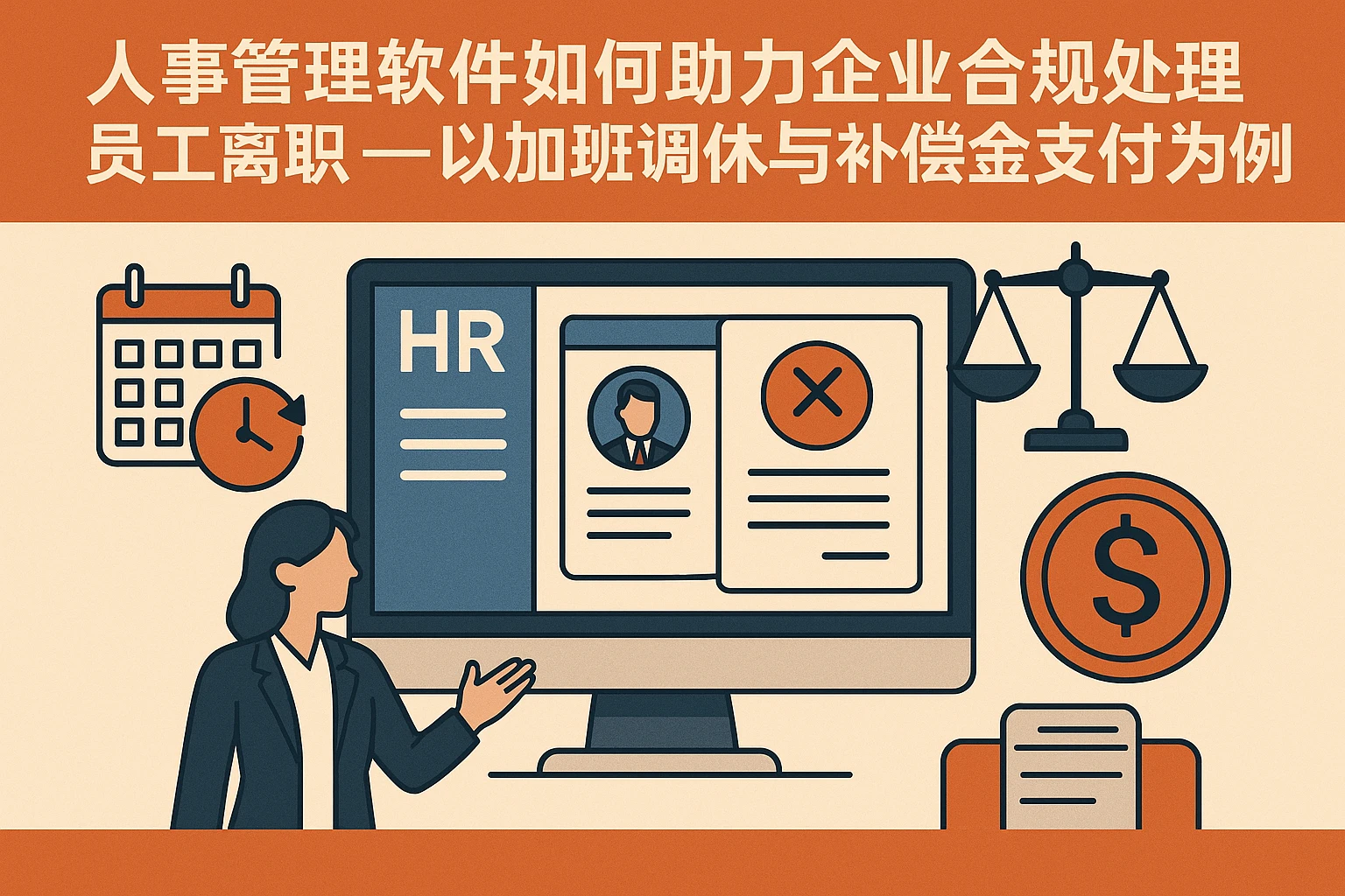 人事管理软件如何助力企业合规处理员工离职——以加班调休与补偿金支付为例