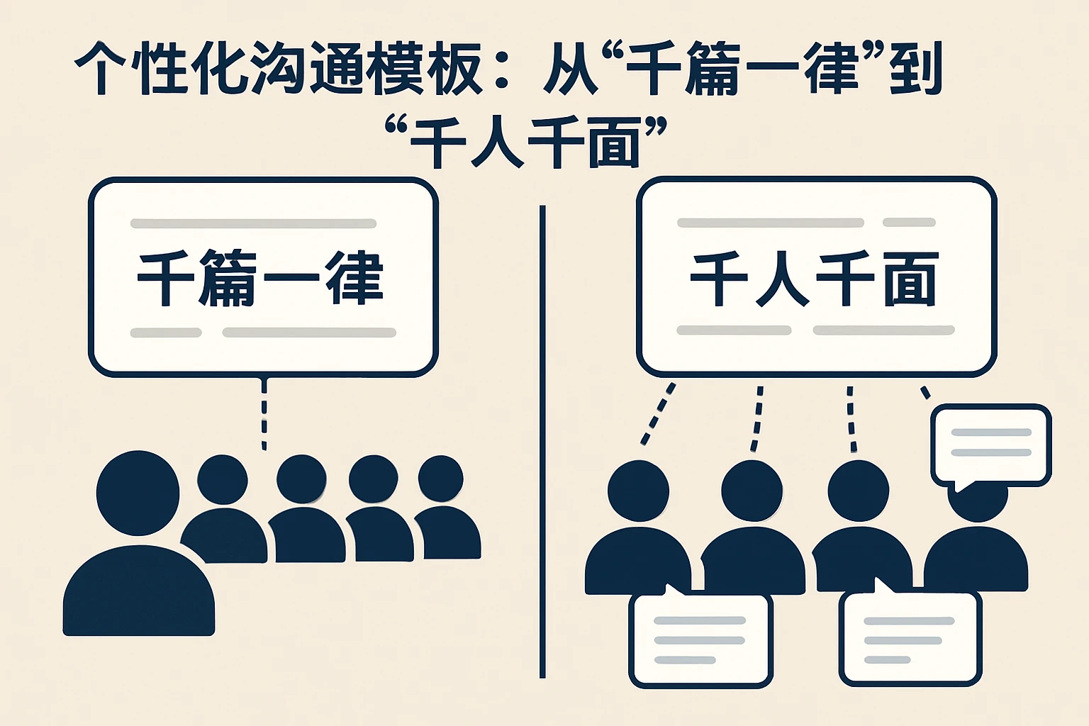 2. 个性化沟通模板：从“千篇一律”到“千人千面”