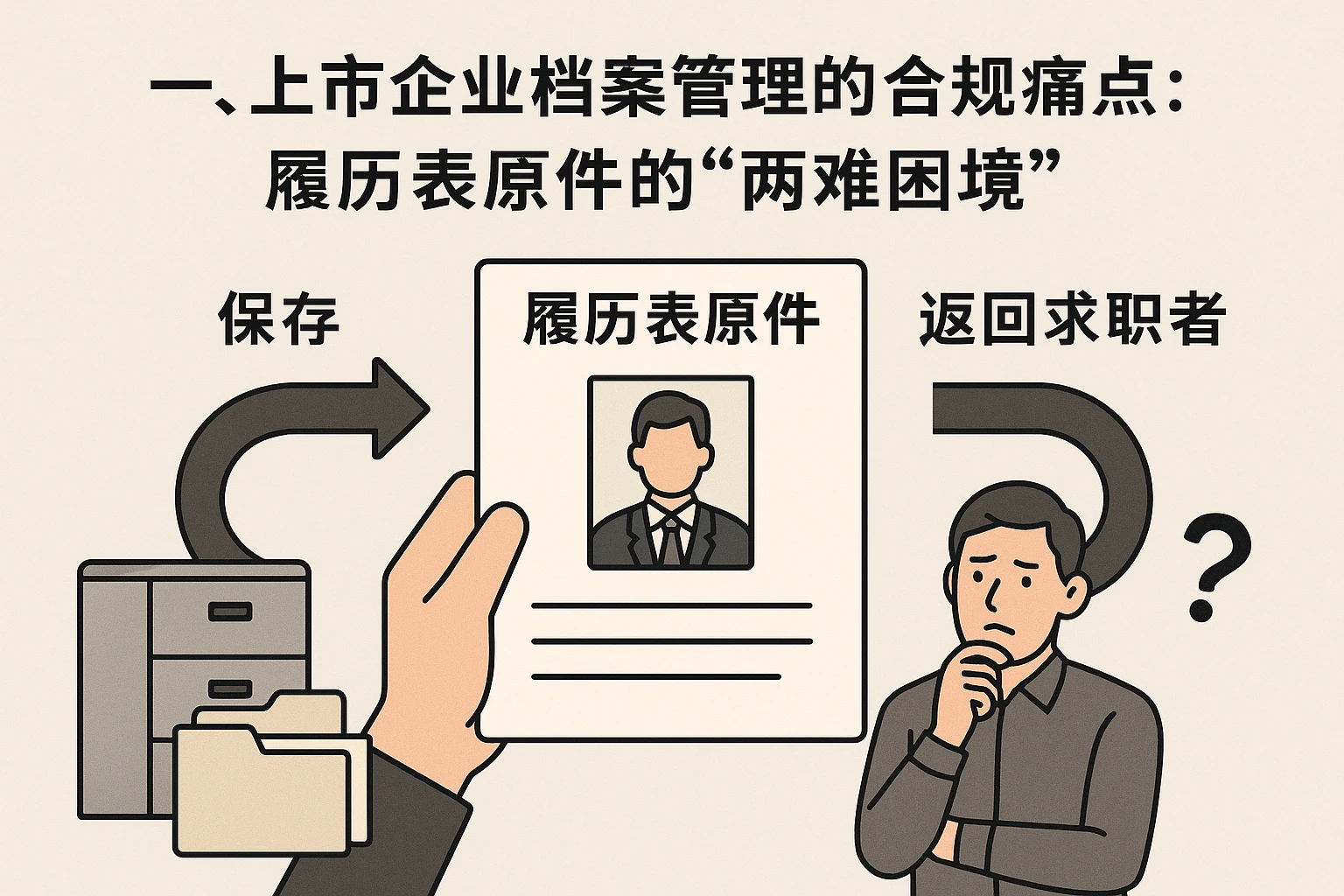 一、上市企业档案管理的合规痛点：履历表原件的“两难困境”