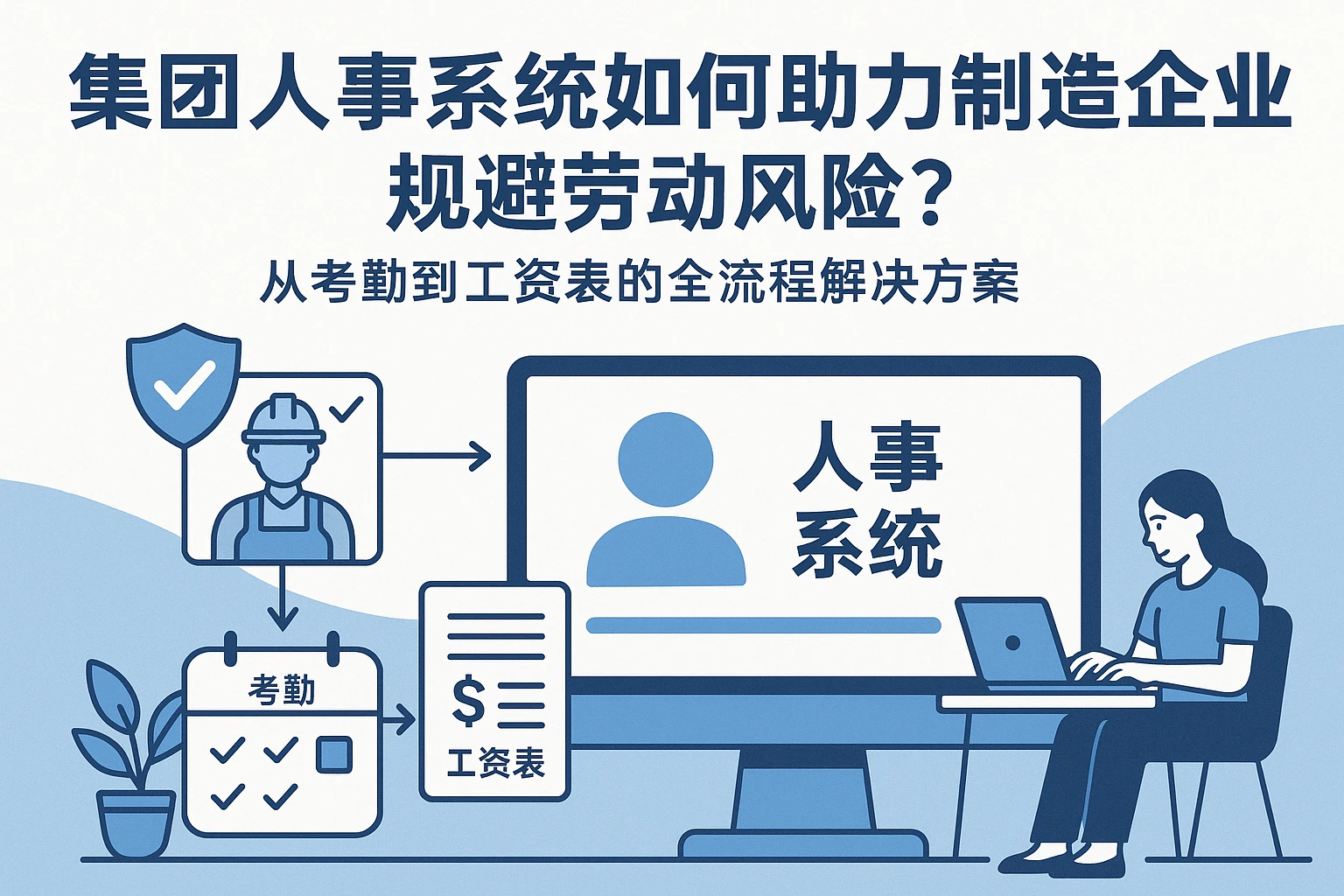 集团人事系统如何助力制造企业规避劳动风险？从考勤到工资表的全流程解决方案