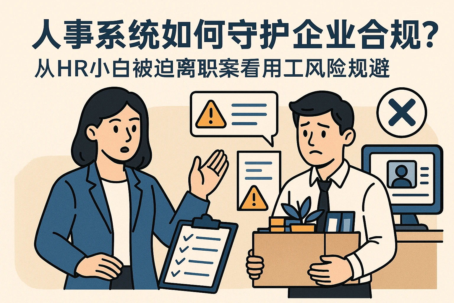 人事系统如何守护企业合规？从HR小白被迫离职案看用工风险规避